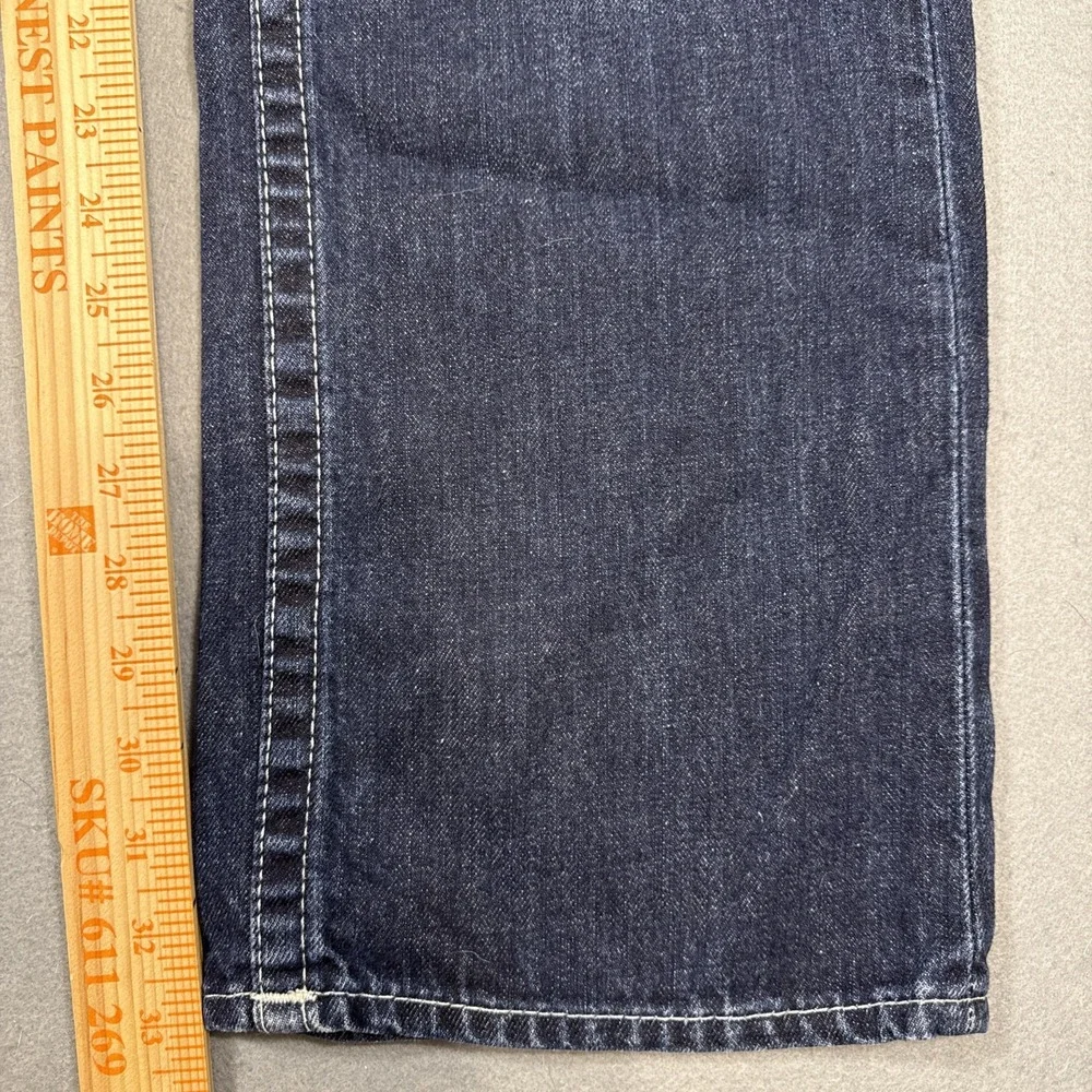 True Religion Super QT Straight NAT SN Jeans Pockets Heavy Stitch WHISKERING